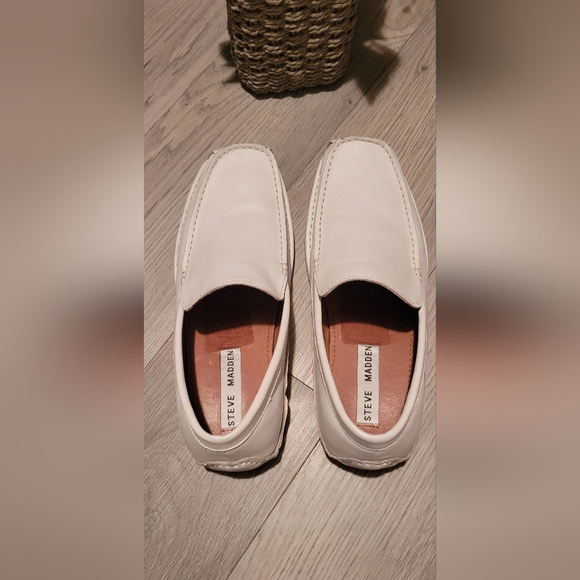 Steve Madden Novo White Leather Loafer, Men\'s Size 7.5, EU 40.5 main image 13
